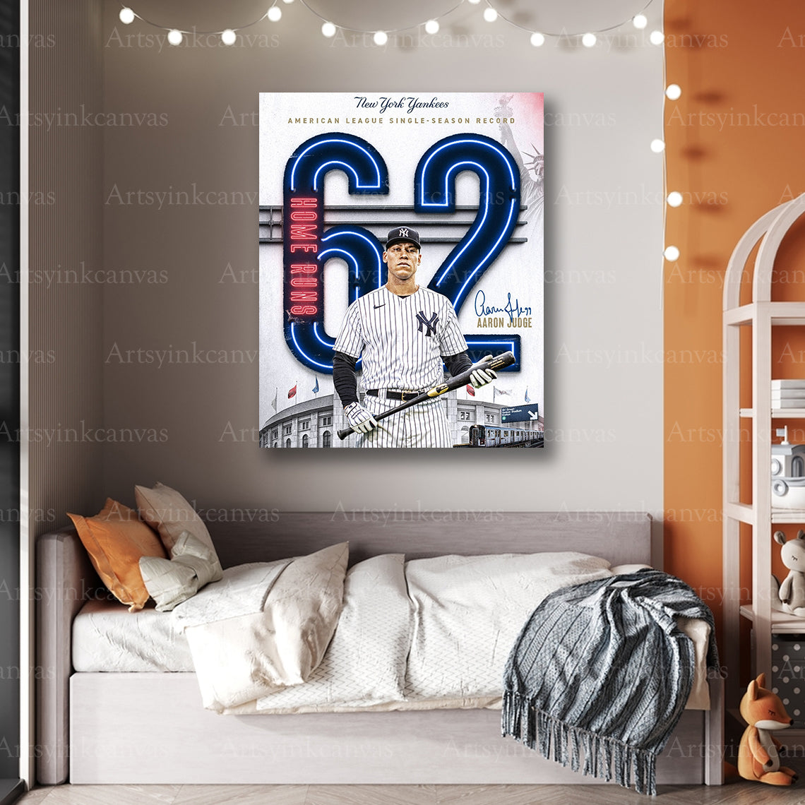Premium Aaron Judge New York Yankees baseball canvas art
