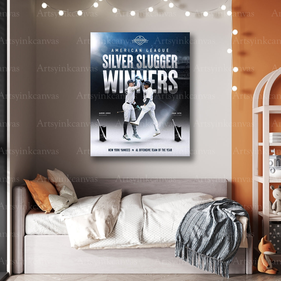 Premium Yankees Silver Slugger canvas art