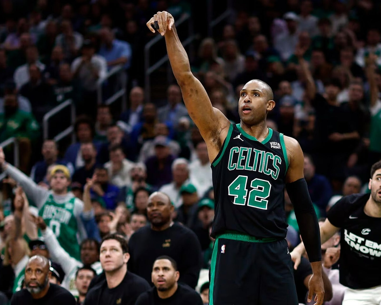 Al Horford shooting arm extension Boston Celtics canvas wall art