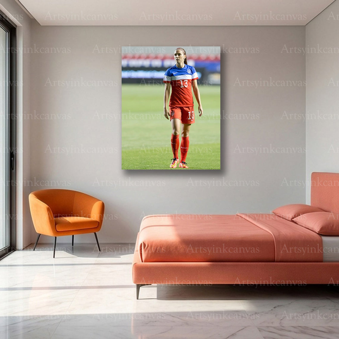 Alex Morgan Canvas Wall Art – Soccer Legend & Athlete Decor