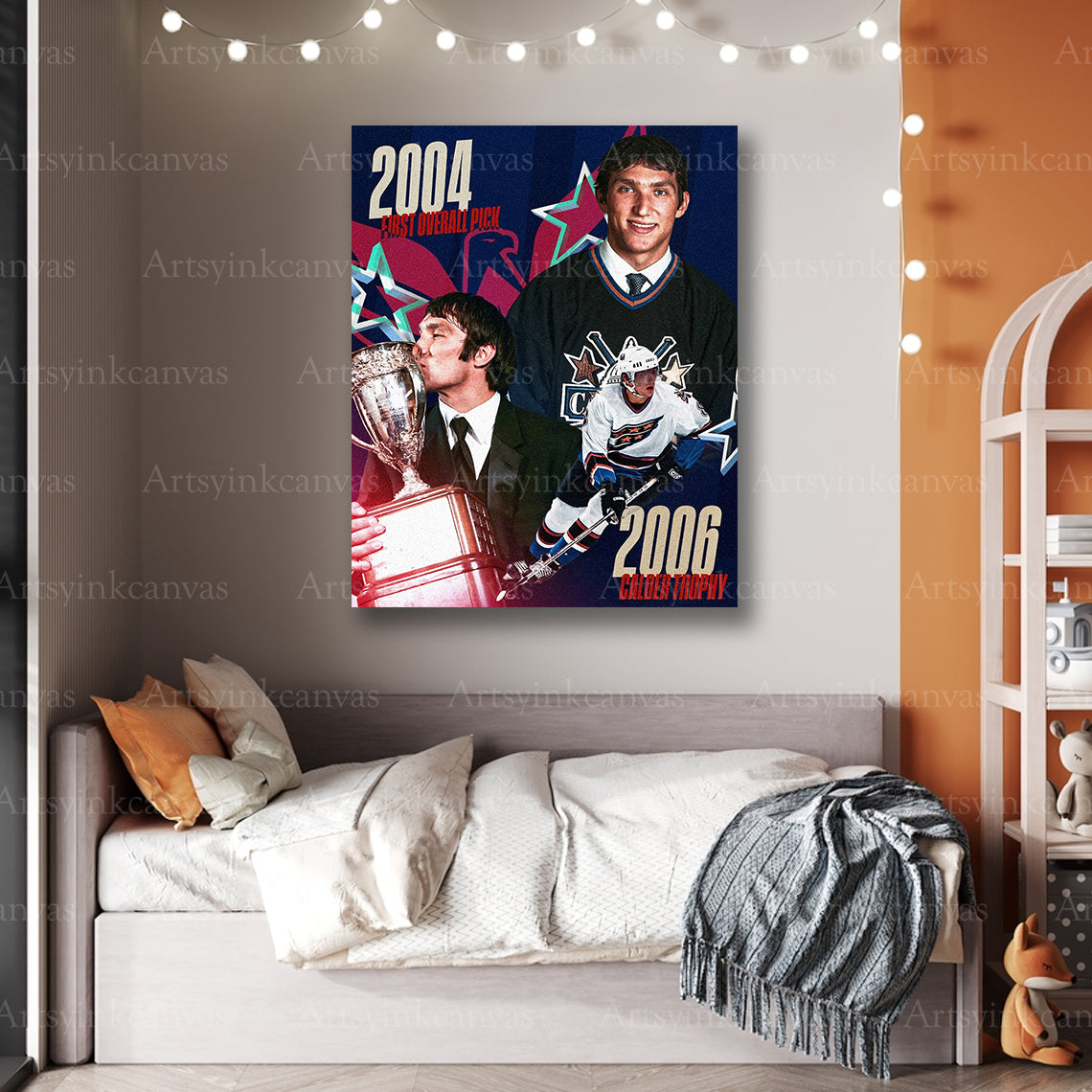 Premium Alex Ovechkin draft milestone canvas print