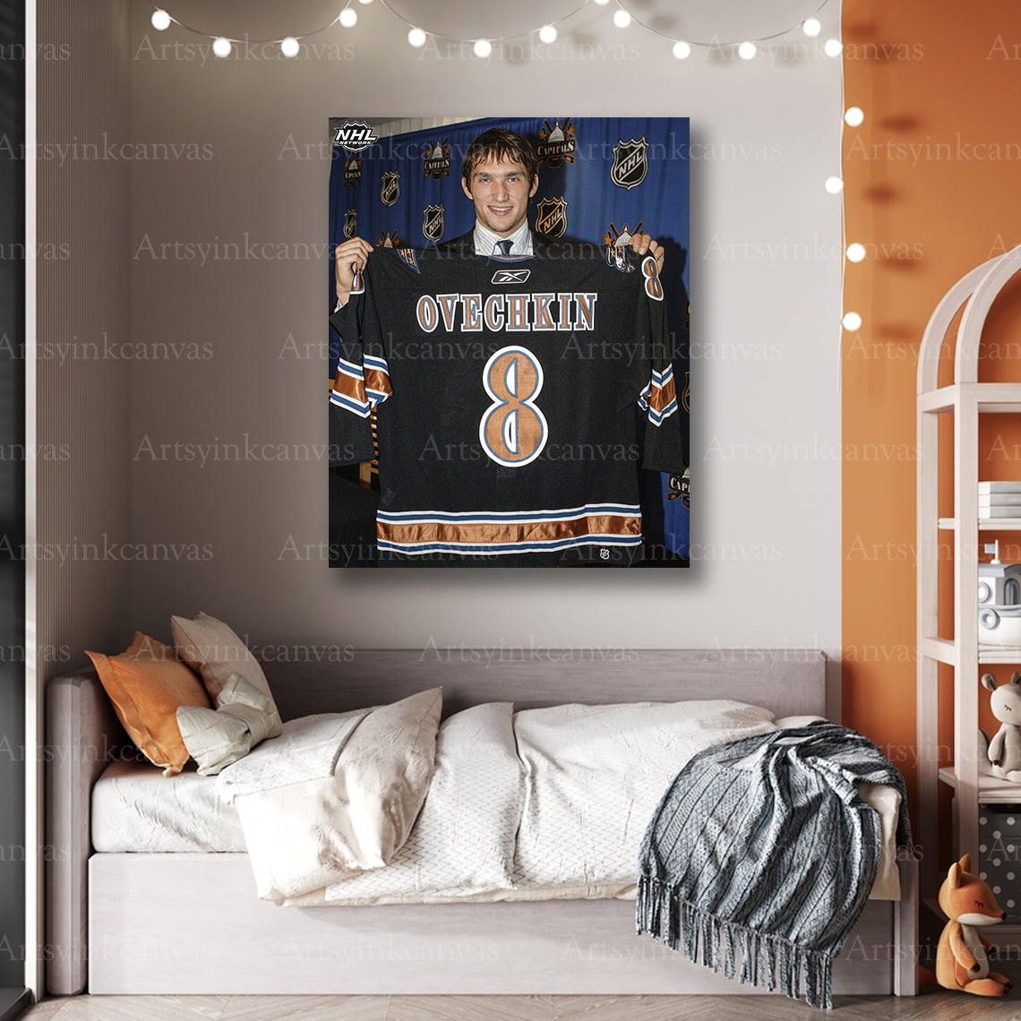Premium Alex Ovechkin rookie year canvas print