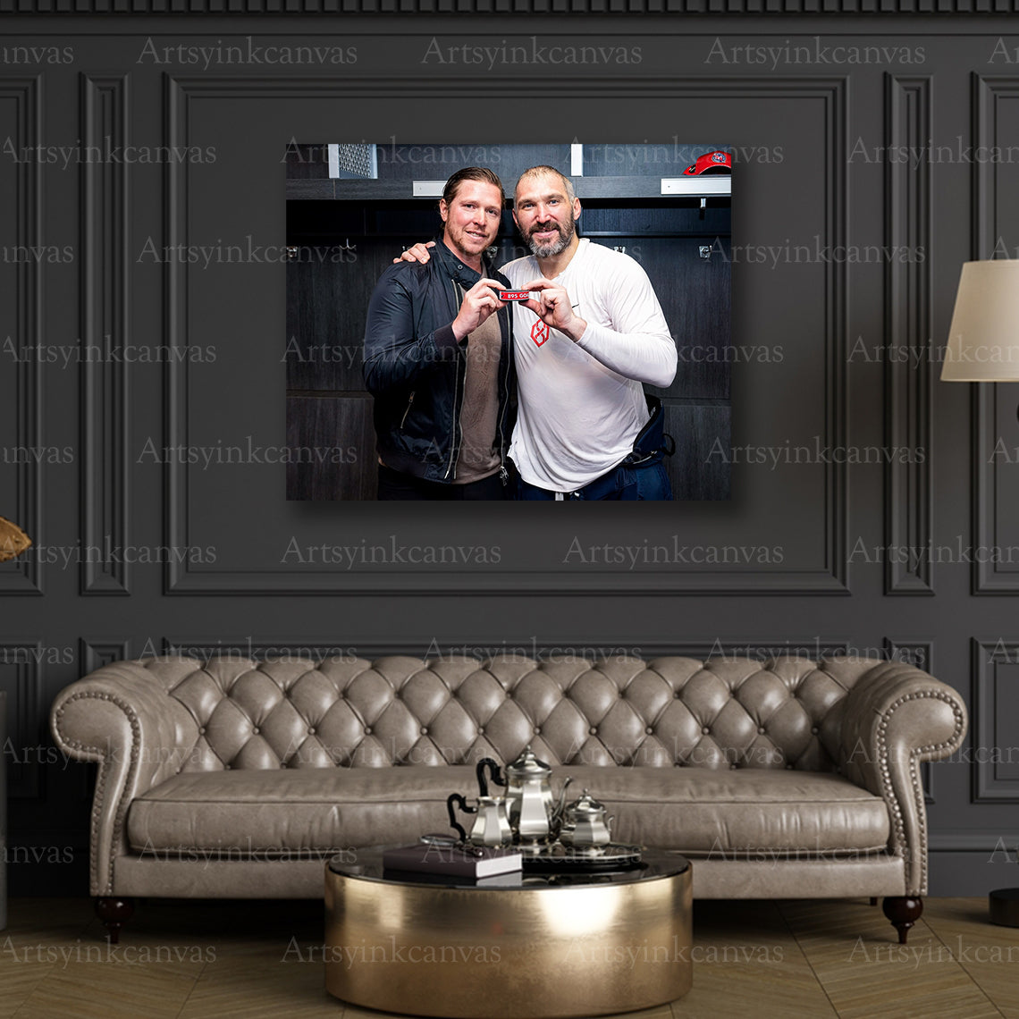 Premium Ovechkin Gretzky record canvas print