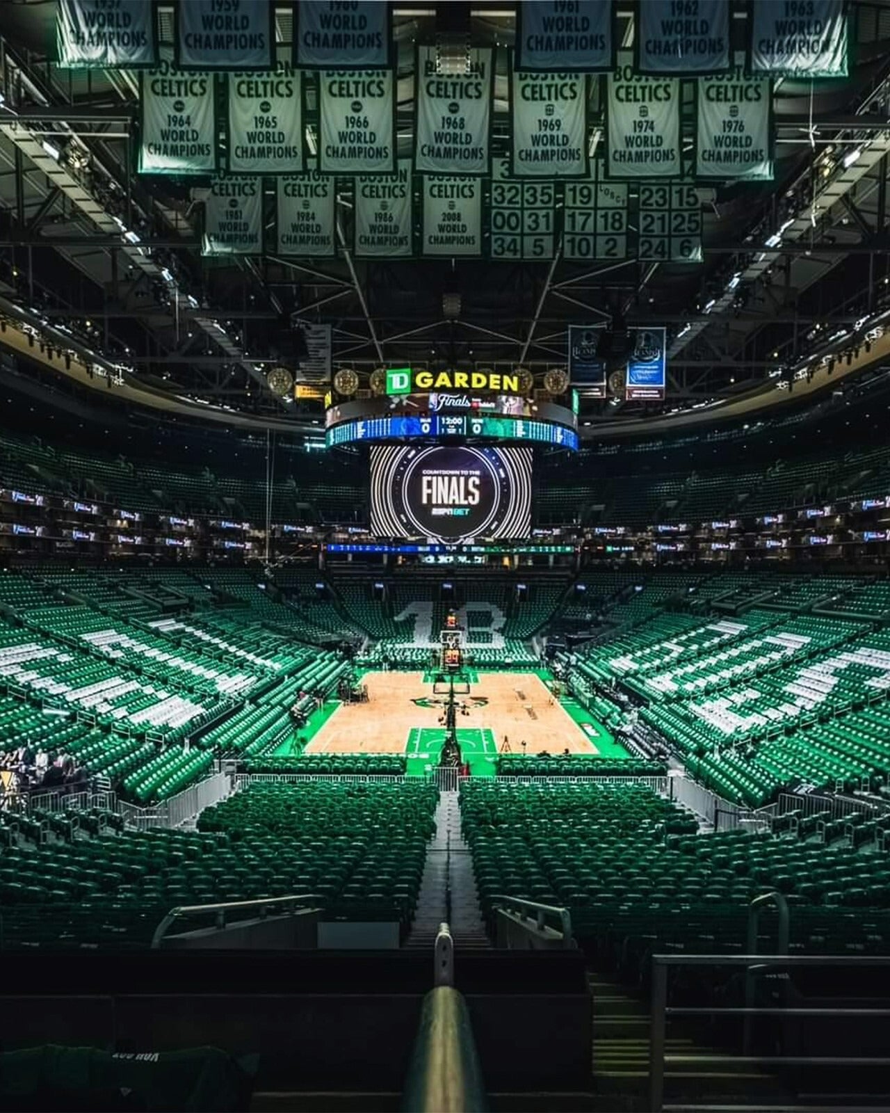 Boston Celtics 2024 NBA Finals TD Garden canvas wall art