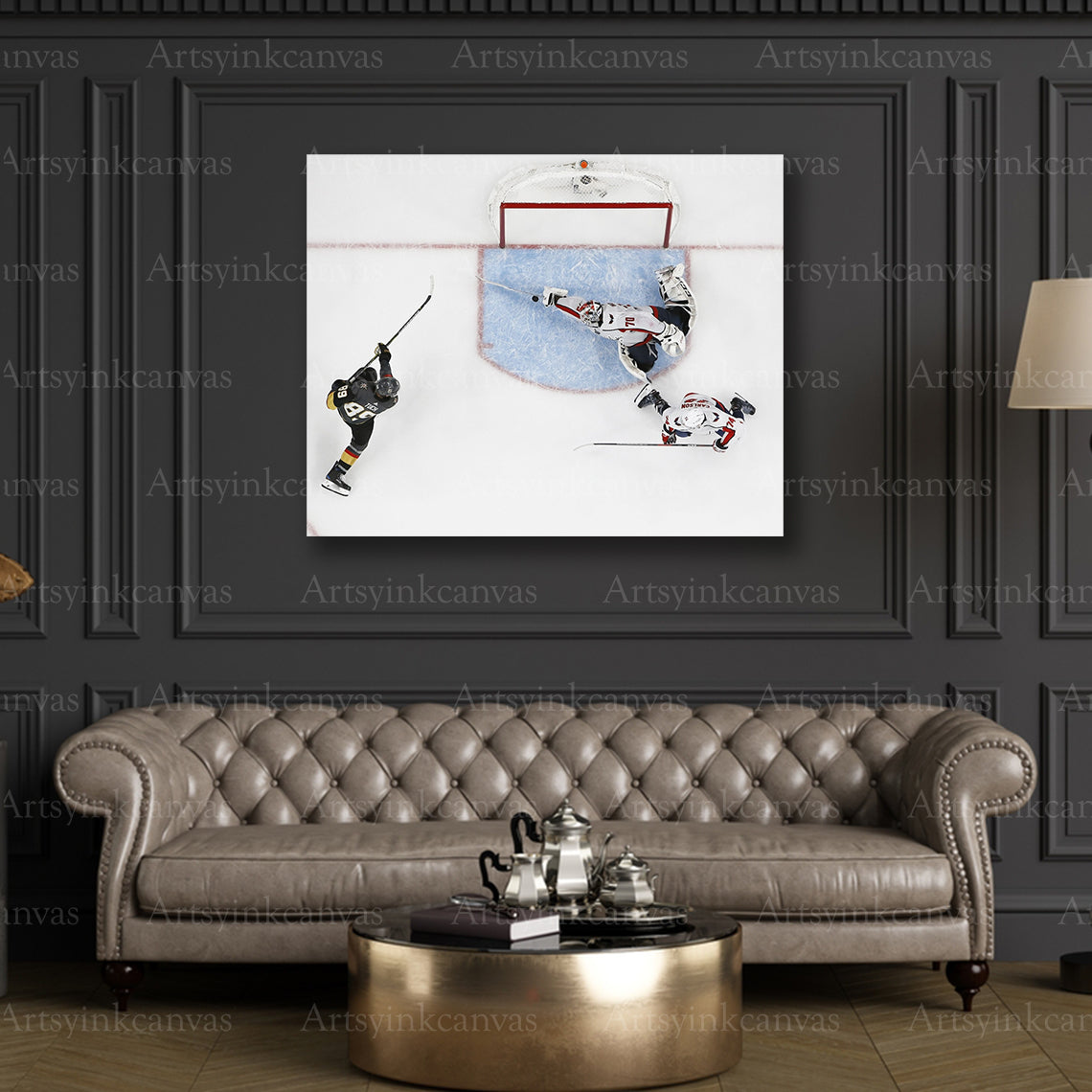 Premium Braden Holtby 2018 playoffs canvas print