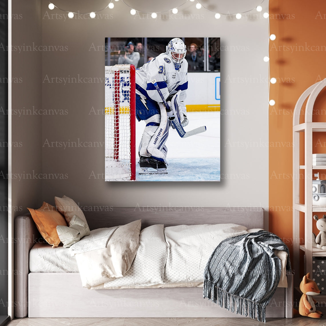 Premium Brandon Halverson Lightning hockey canvas print