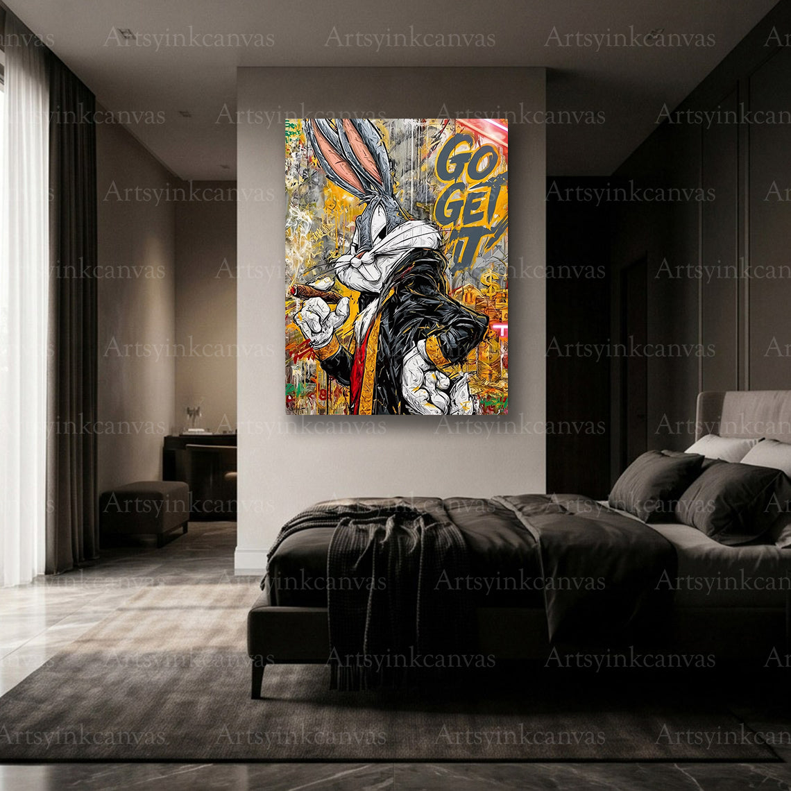 Premium Bugs Bunny pop art wall decor