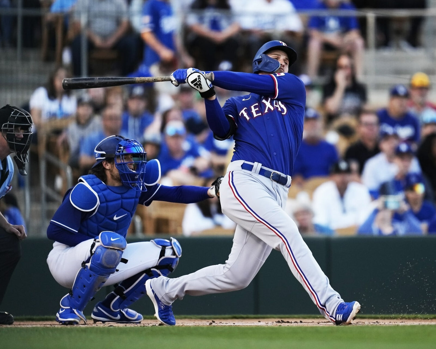 Corey Seager swing at bat canvas wall art