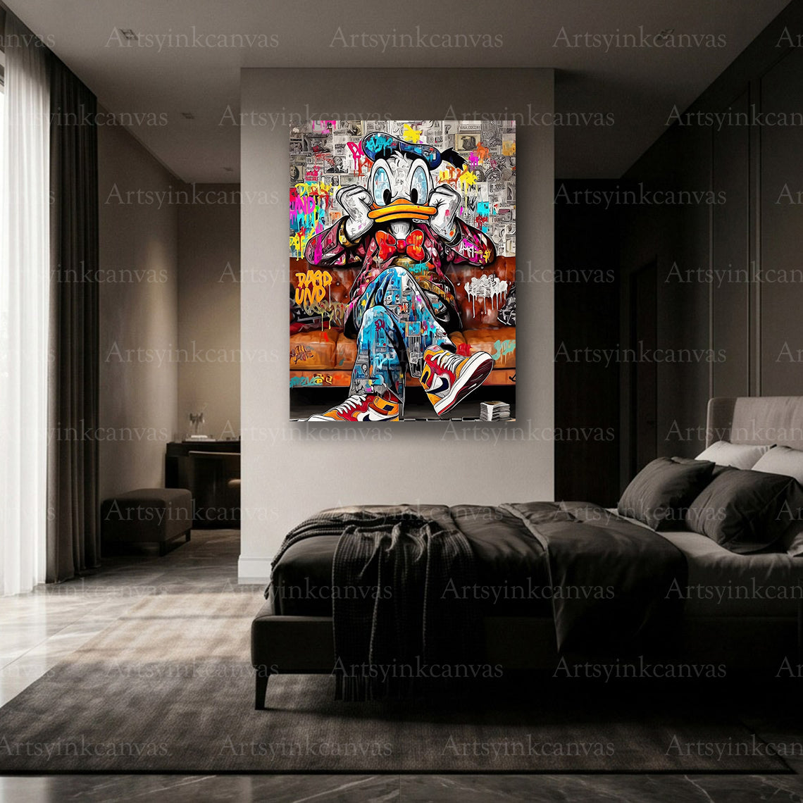 Donald Duck premium canvas wall decor made in USA