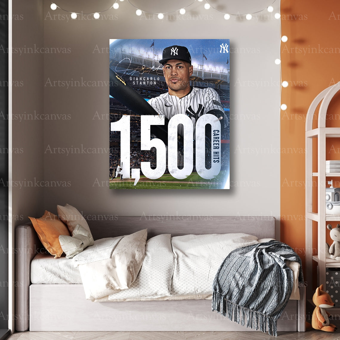 Premium Giancarlo Stanton Yankees canvas wall art