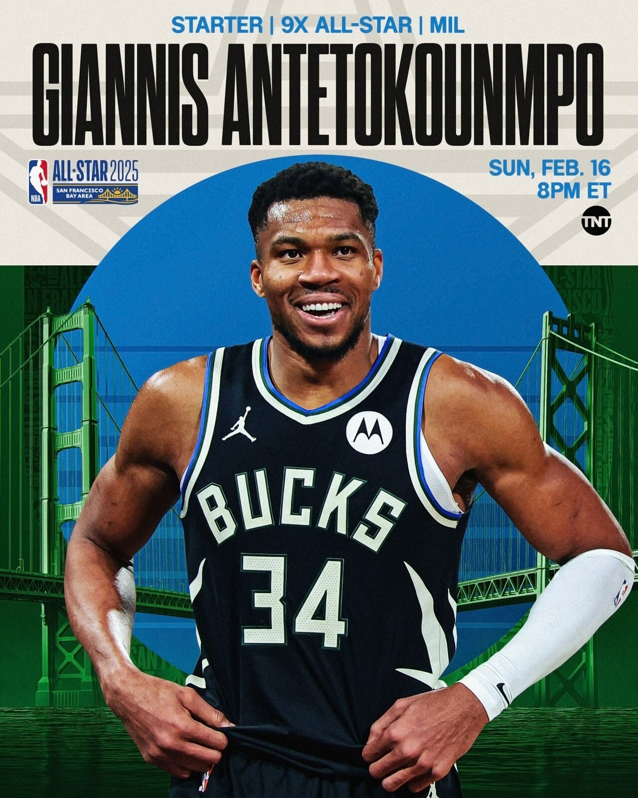 Giannis Antetokounmpo 2025 NBA All Star Game canvas wall art