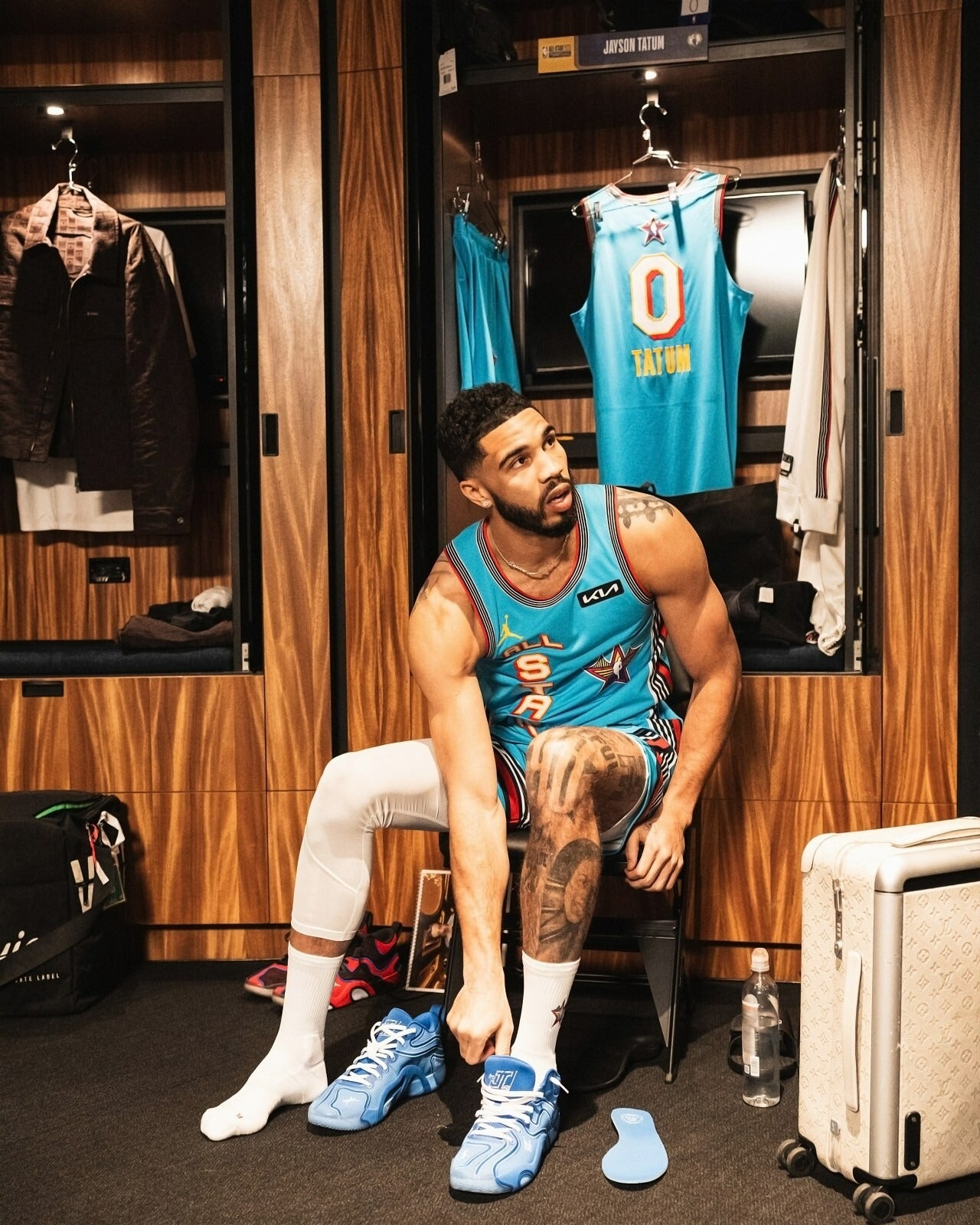 Jayson Tatum All-Star locker canvas print