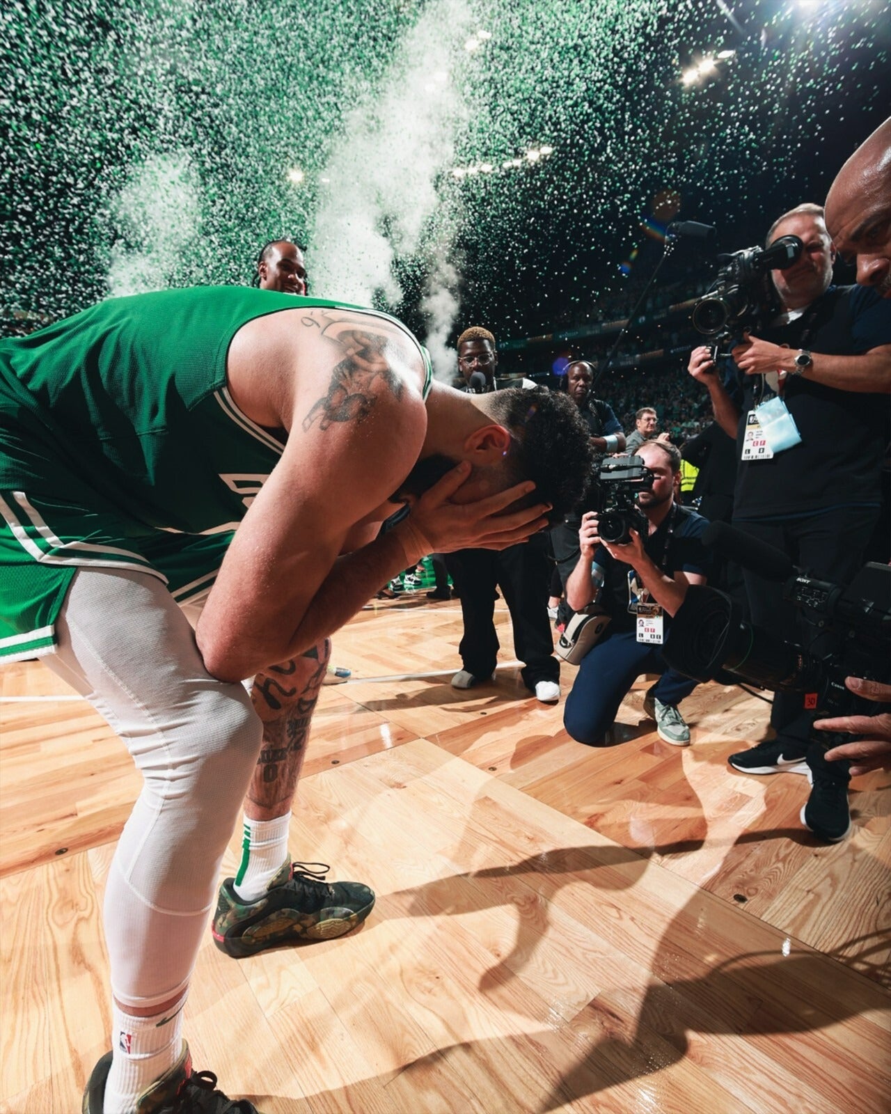 Jayson Tatum time expire Boston Celtics canvas wall art