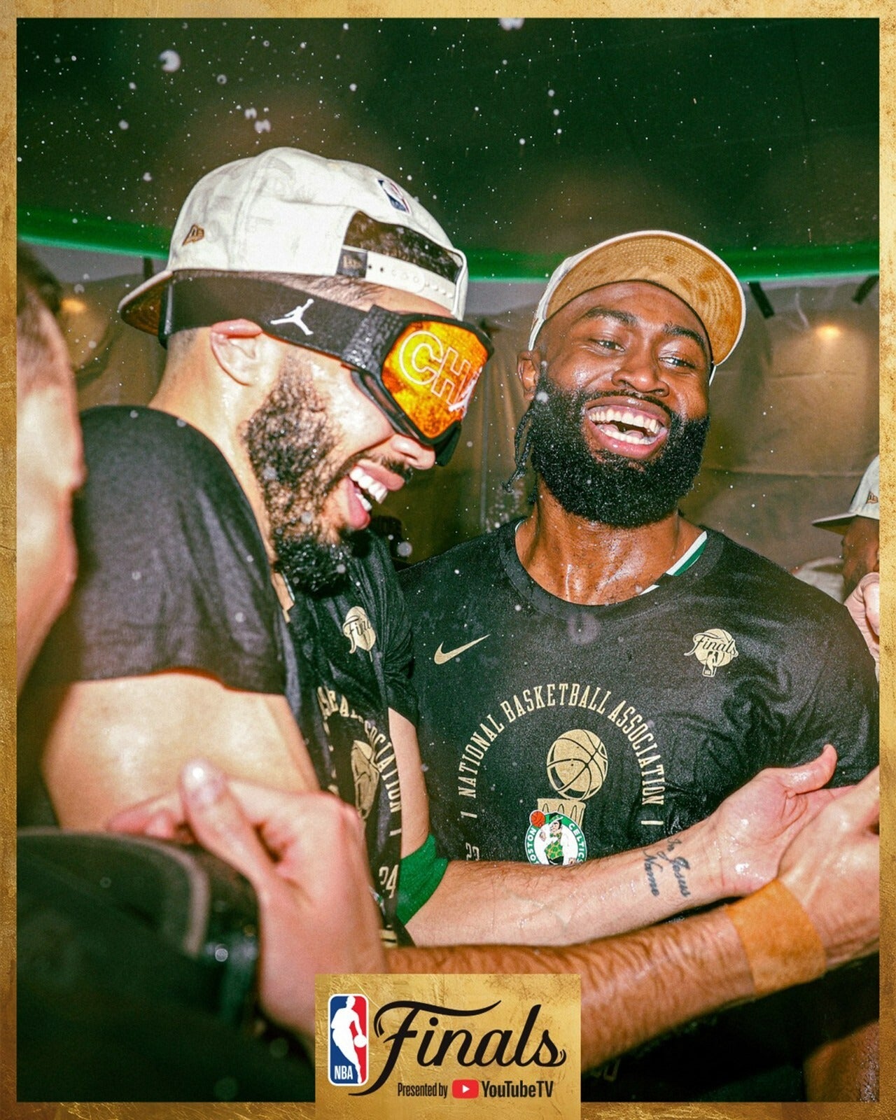 Jayson Tatum and Jaylen Brown Boston Celtics Dynamic Duo canvas wall art