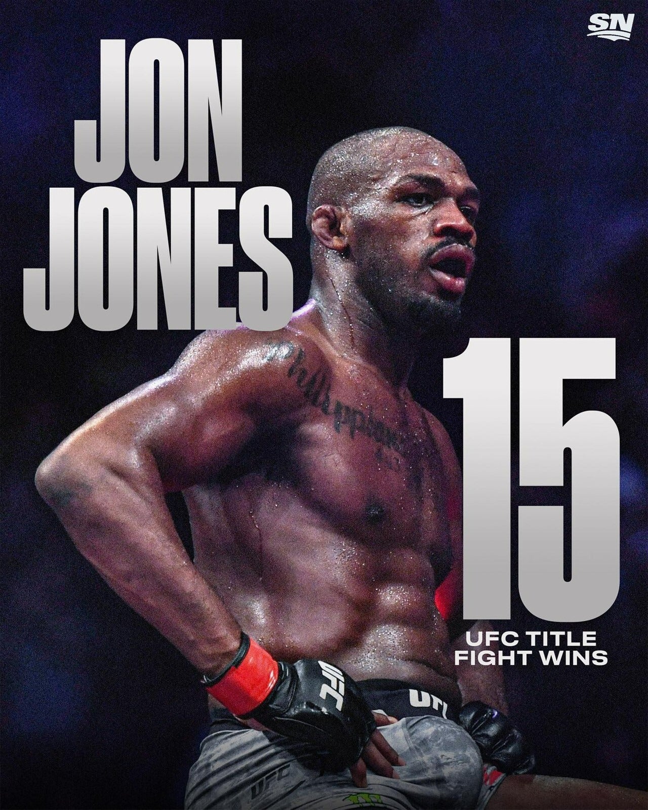 Jon Jones legacy 15 canvas wall art UFC champion
