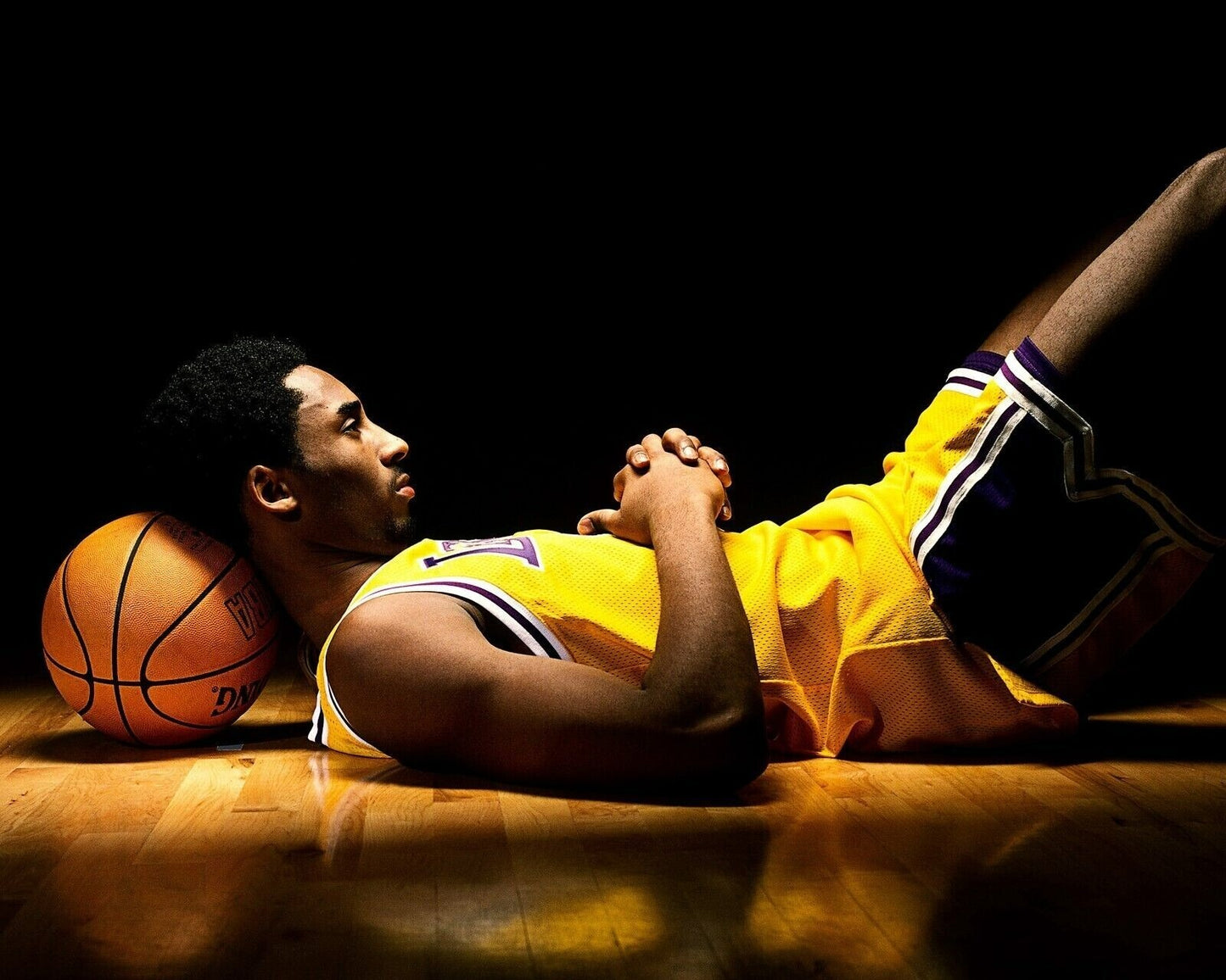 Kobe Bryant hardwood canvas wall art