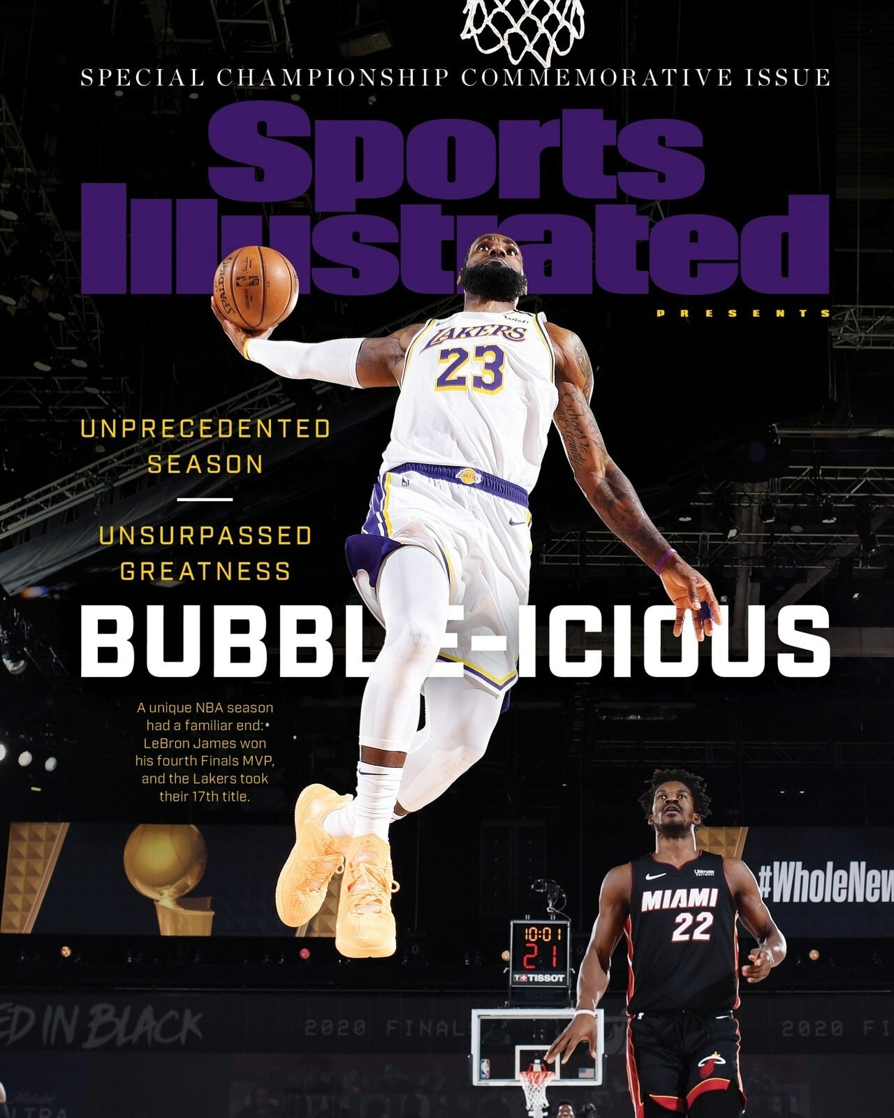 LeBron James 2020 Sports Illustrated cover canvas wall art