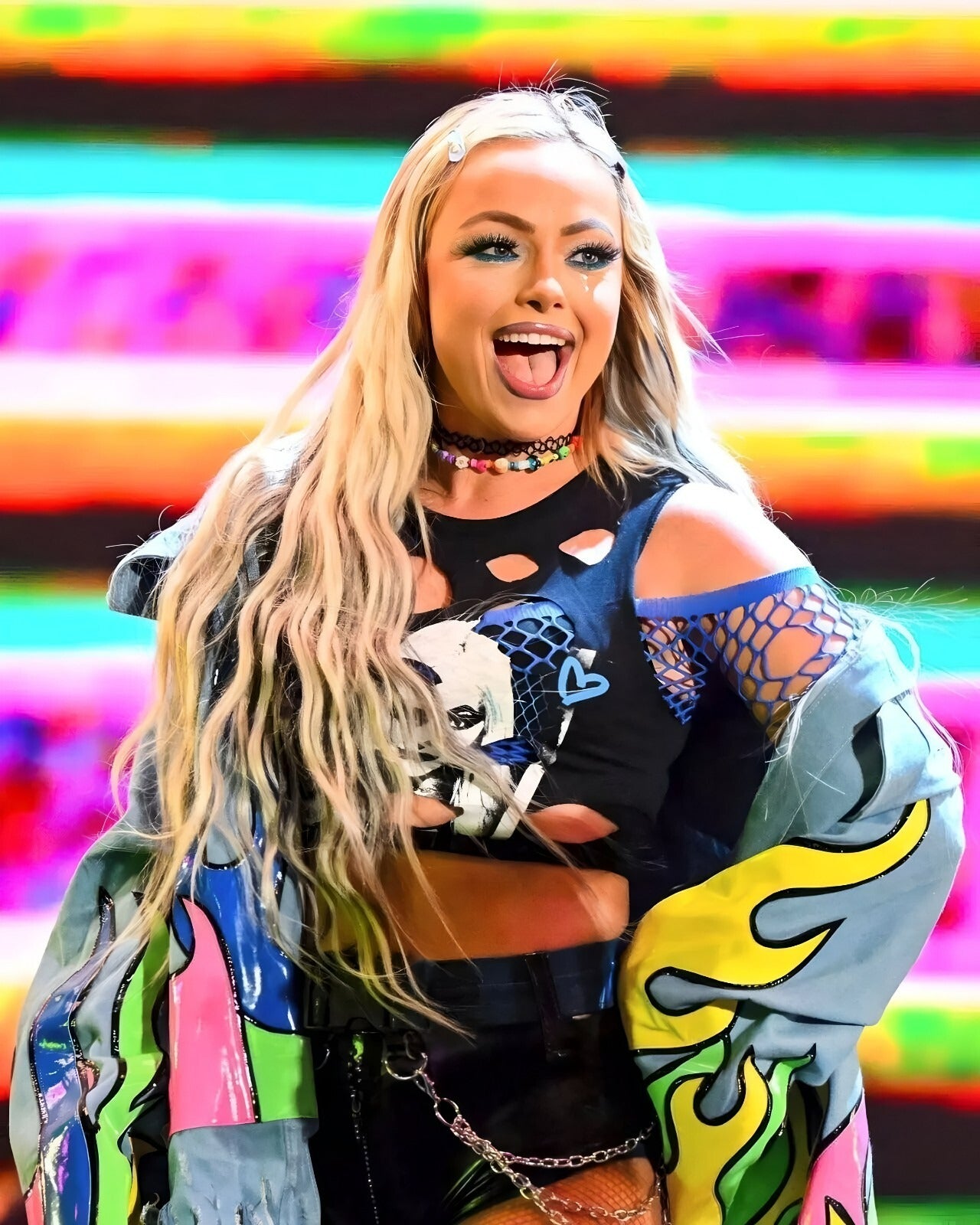 Liv Morgan Untamed Spotlight Champion premium canvas wall art featuring WWE superstar-inspired décor for wrestling fans, collectors, and modern interiors.