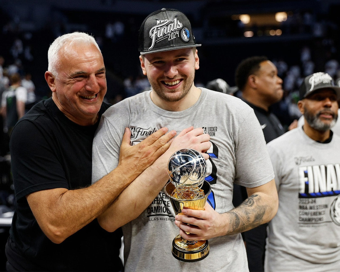 Luka Dončić Western Conference Finals MVP canvas wall art
