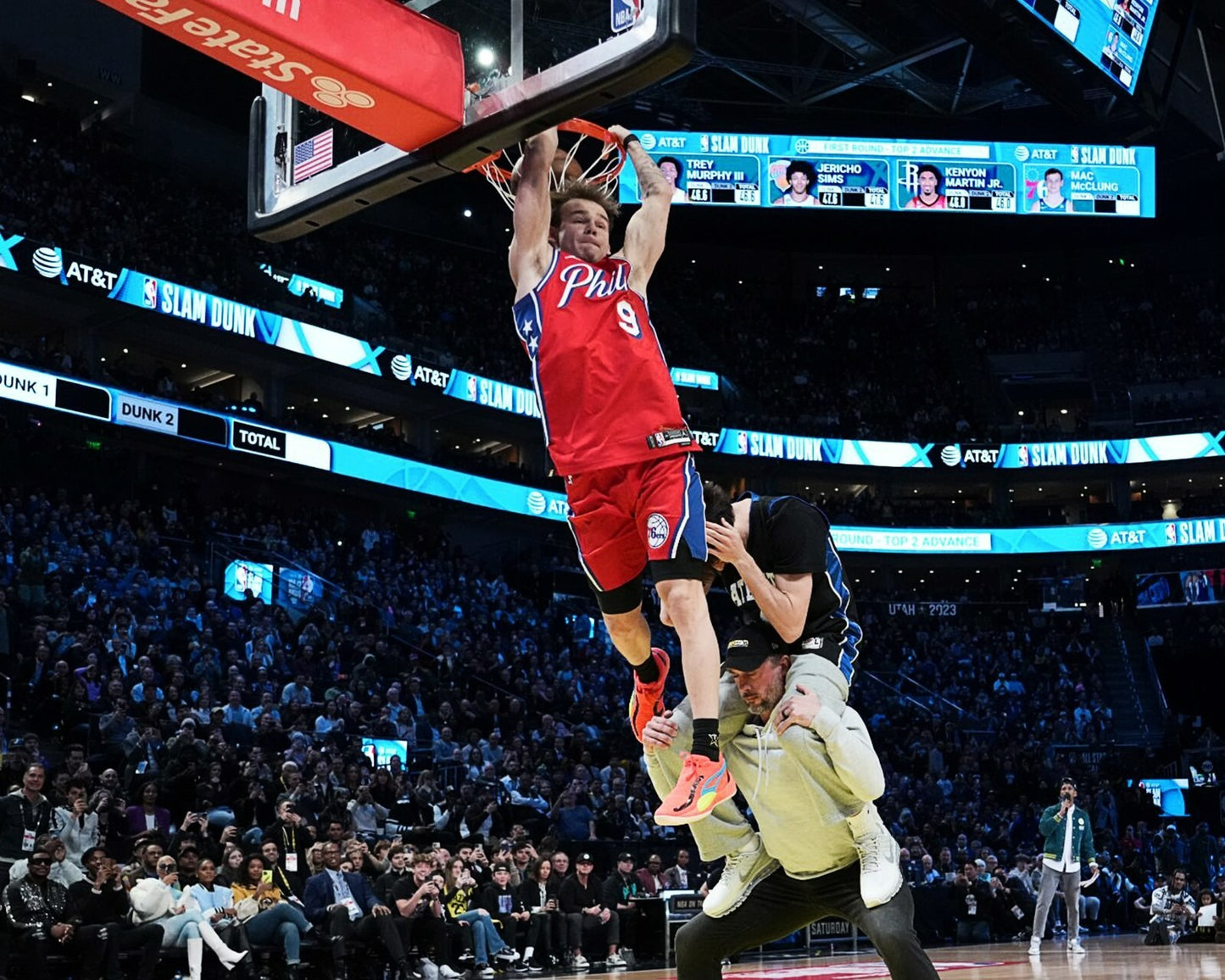 Mac McClung dunk contest canvas print