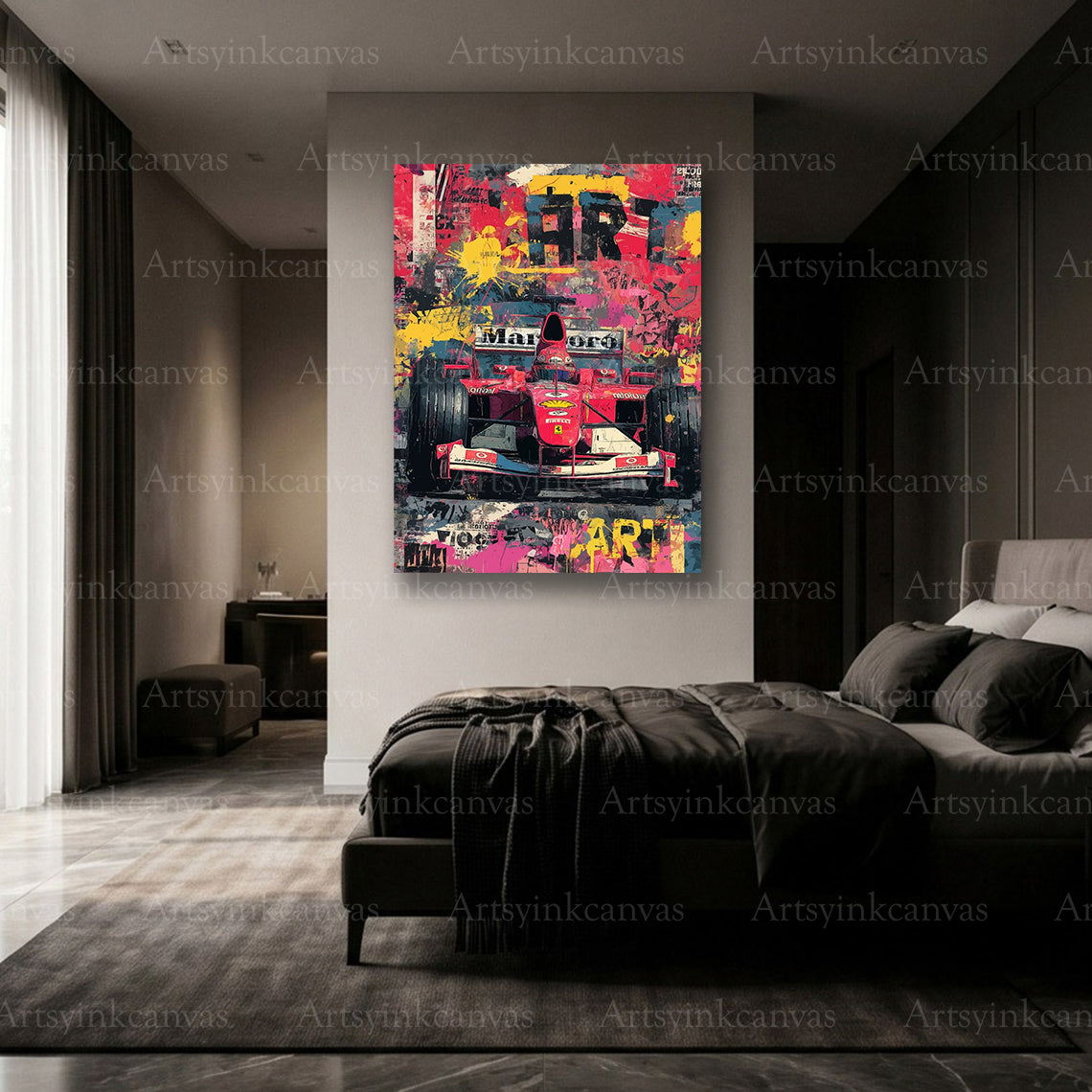 Premium Marlboro F1 graffiti motorsport wall art