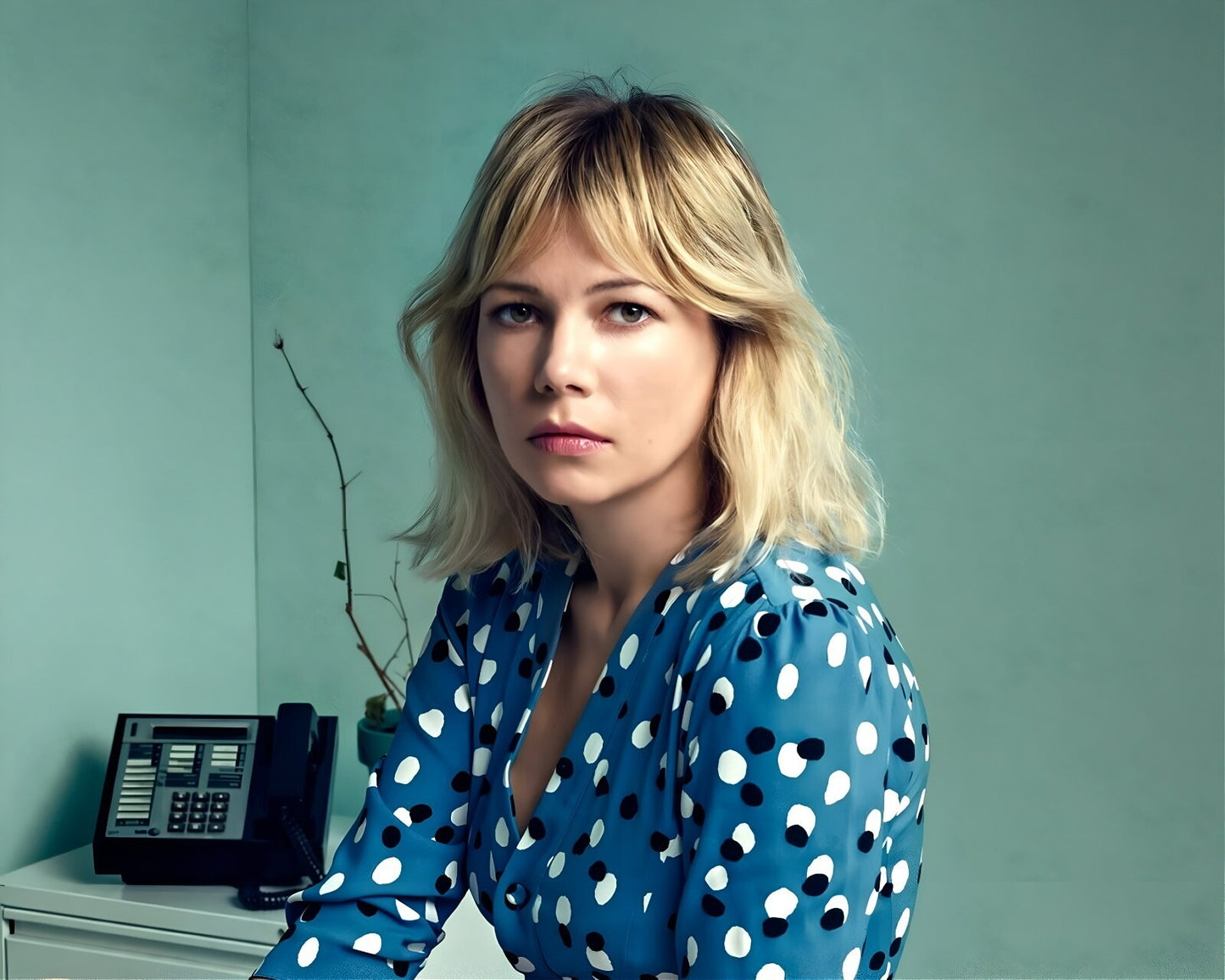 Michelle Williams celebrity canvas print featuring sophisticated styling