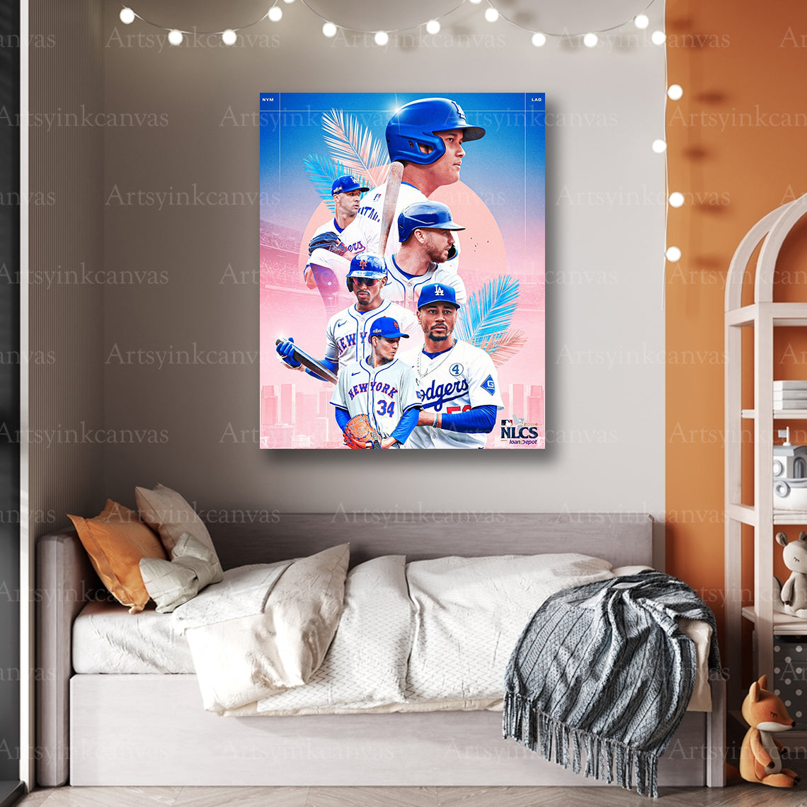 Premium 2024 NLCS baseball canvas art