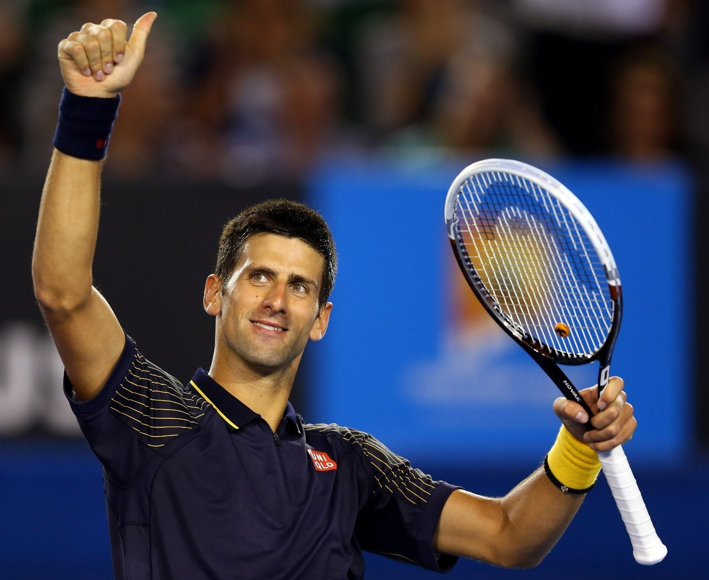 Novak Djokovic elite tennis performance canvas wall art