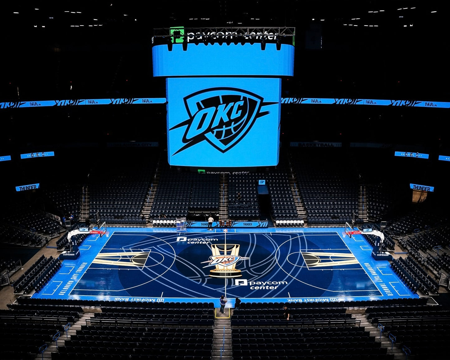 Oklahoma City Thunder stadium canvas wall art