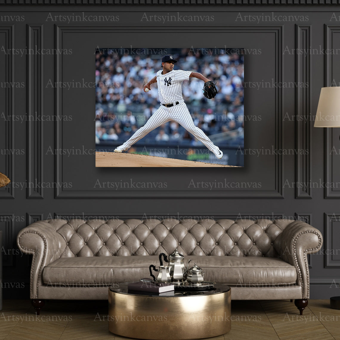Premium Randy Vasquez Yankees canvas art