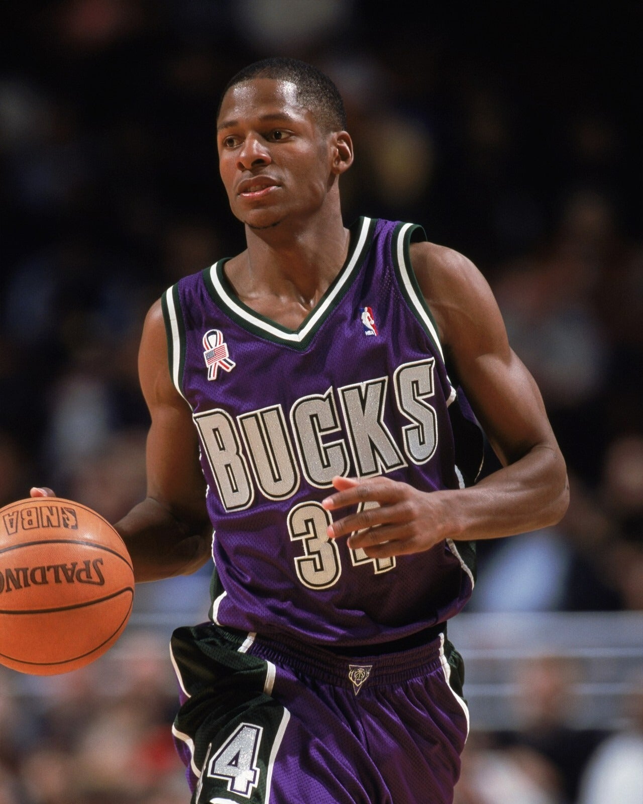 Ray Allen action Milwaukee Bucks canvas wall art