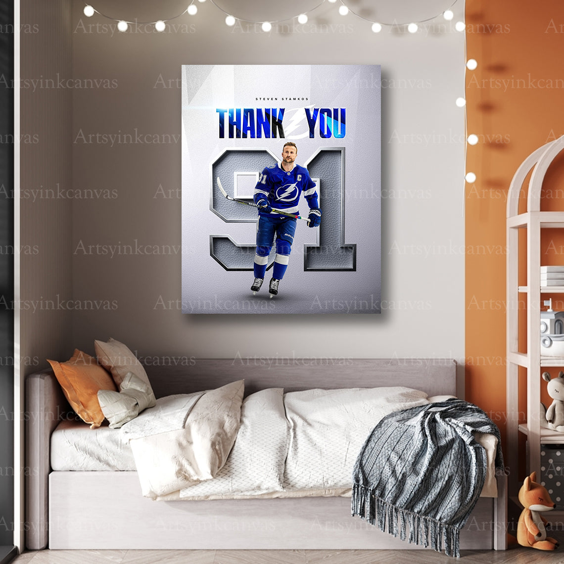Premium Steven Stamkos Lightning collage canvas print
