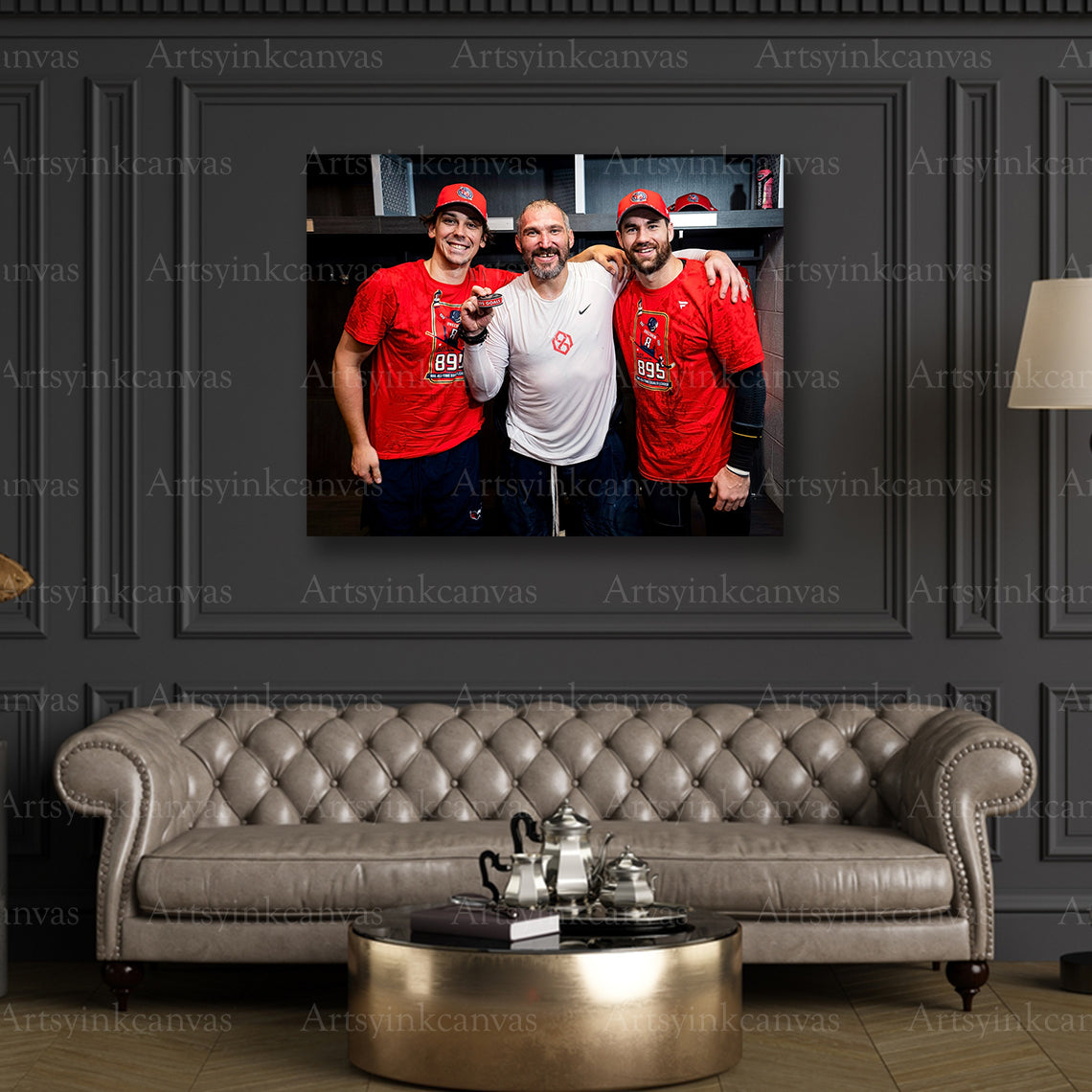 Premium Ovechkin 895 goals canvas print