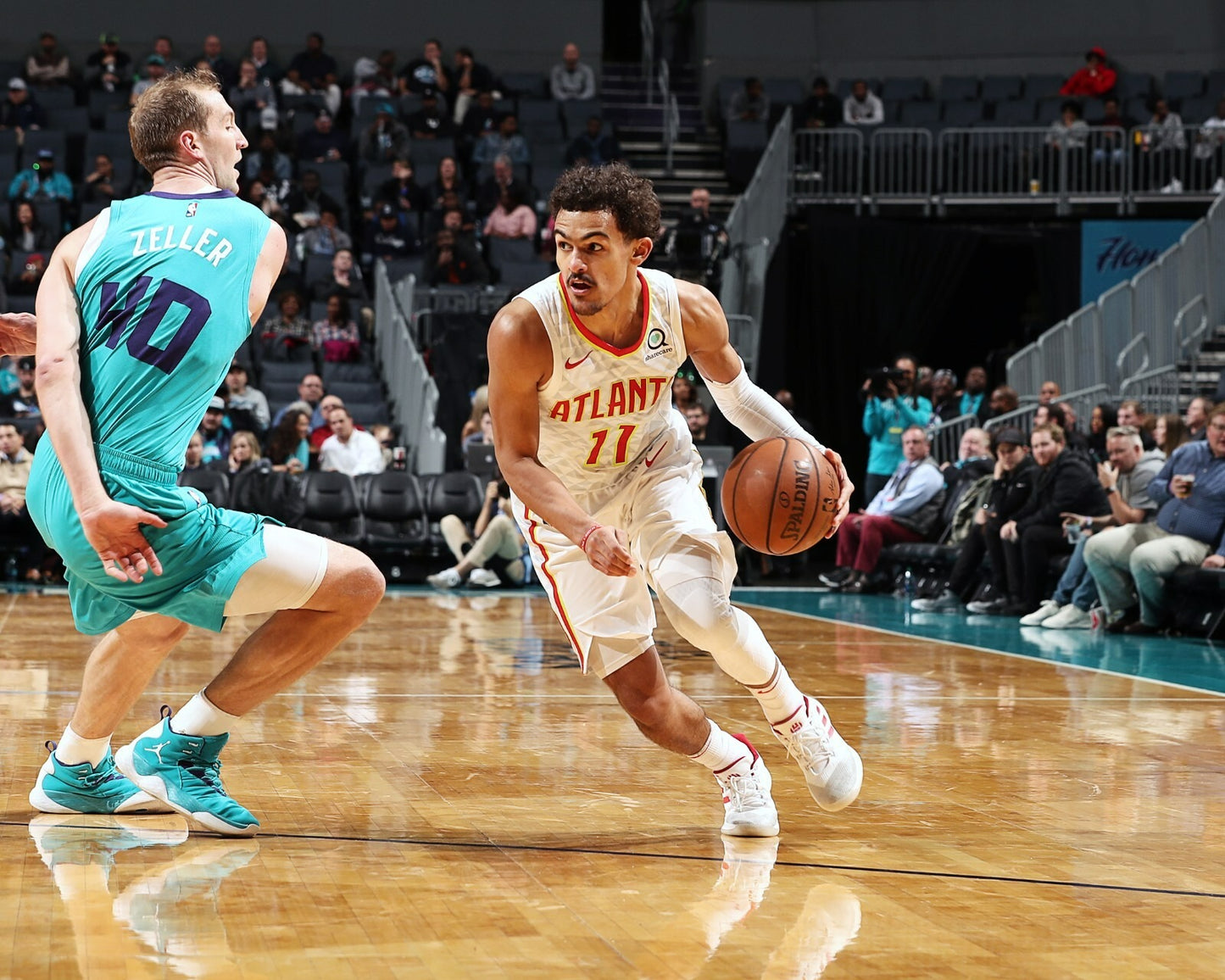 Trae Young NBA action canvas print