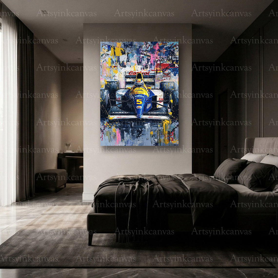 Premium Williams FW16 motorsport canvas art