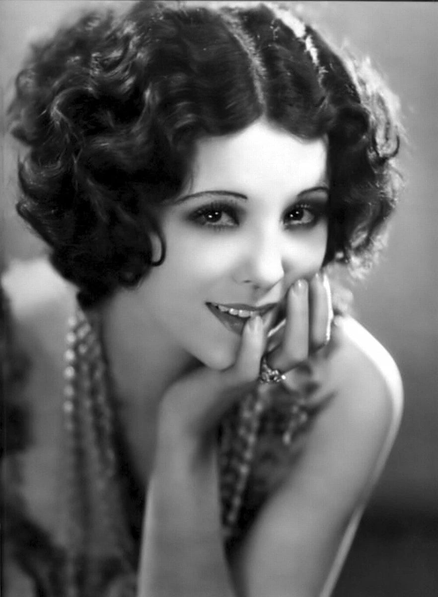 Flapper Flirty Smile Canvas Wall Art – 1920s Vintage Glam Poster