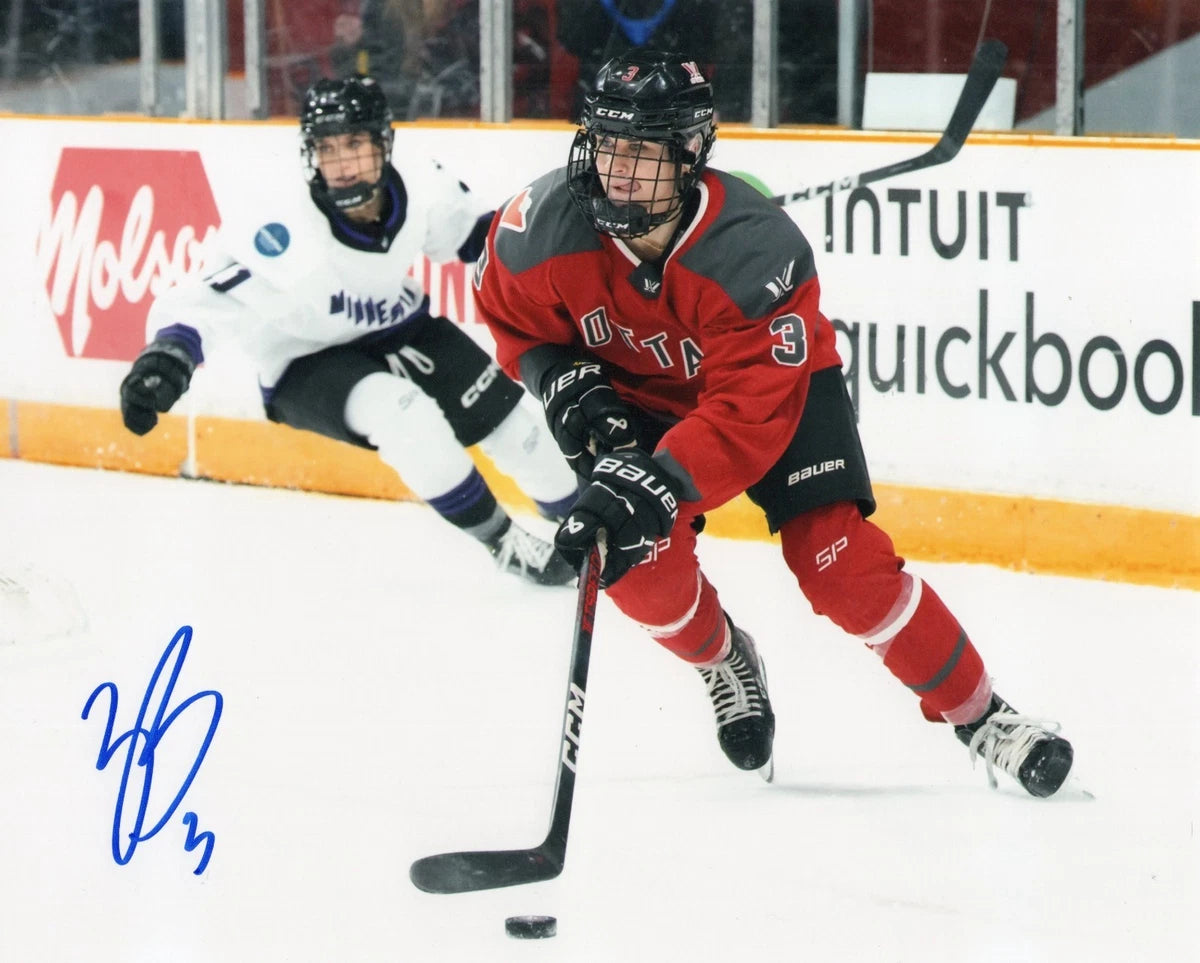 Zoe Boyd Signed-Style Hockey Canvas Wall Art | Signature Reproduction Print