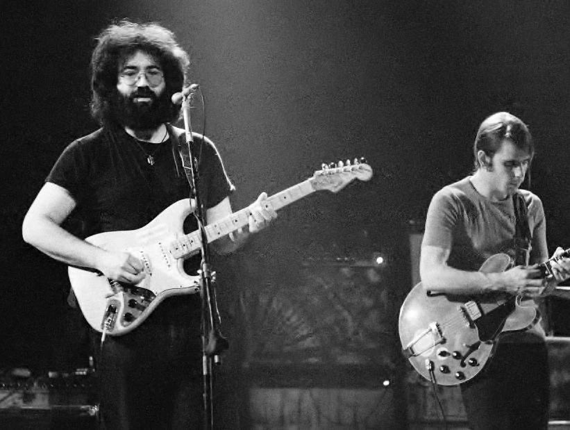 Grateful Dead Jerry Garcia Guitar Canvas Wall Art – Psychedelic Rock Concert Decor