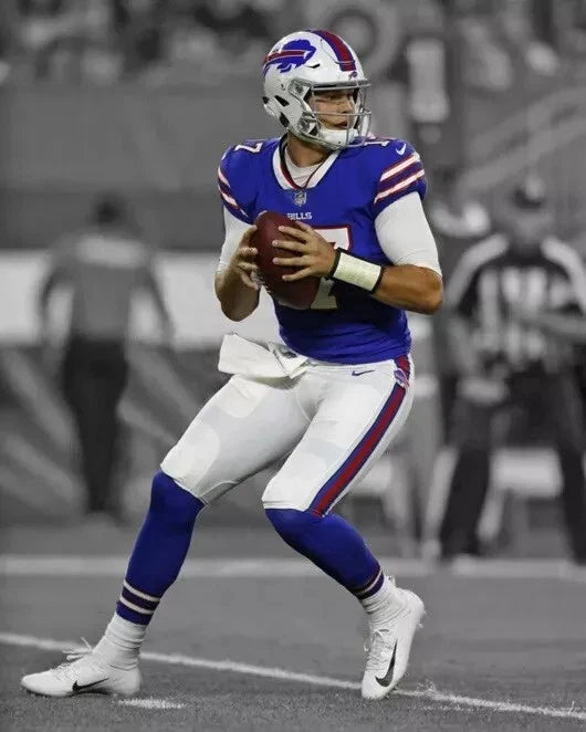 Josh Allen Buffalo Bills Canvas Wall Art – NFL Quarterback Decor