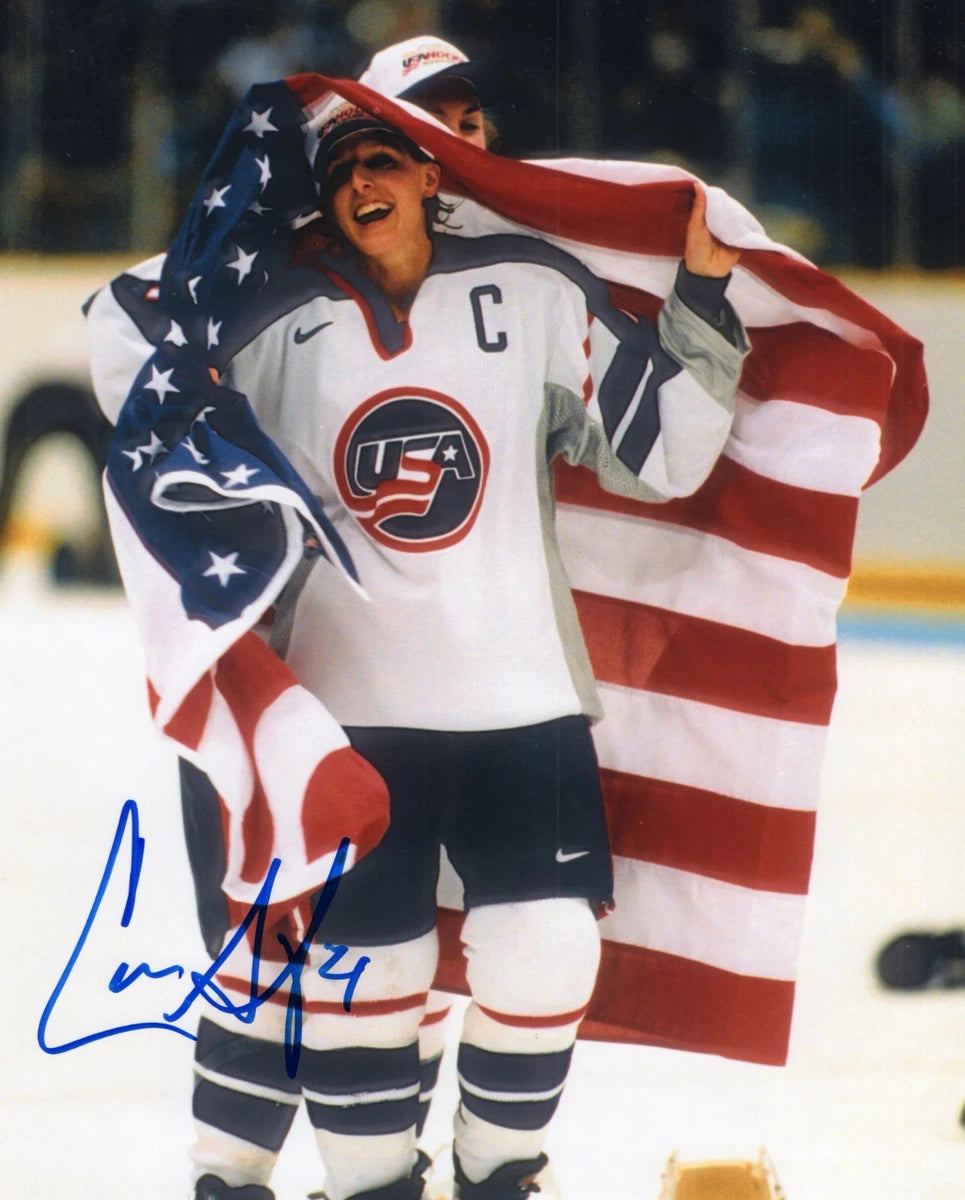 Cammi Granato Signed-Style Team USA 1998 Olympic Women's Hockey Canvas Wall Art