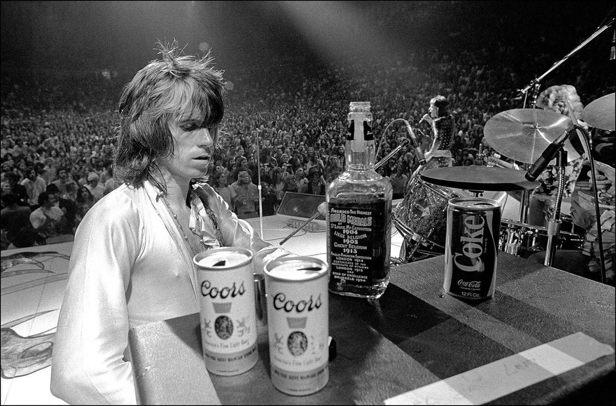 Keith Richards Live Concert Canvas Wall Art – Rolling Stones Rock Legend Decor