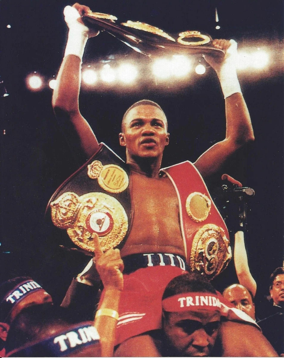 Felix Trinidad Championship Belt Canvas Wall Art – Boxing Legend Poster