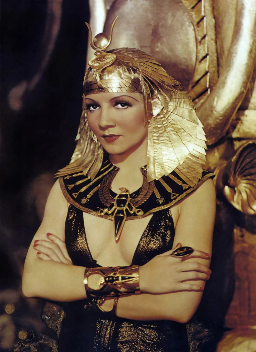 Claudette Colbert Cleopatra Canvas Wall Art – Classic Hollywood Queen Poster
