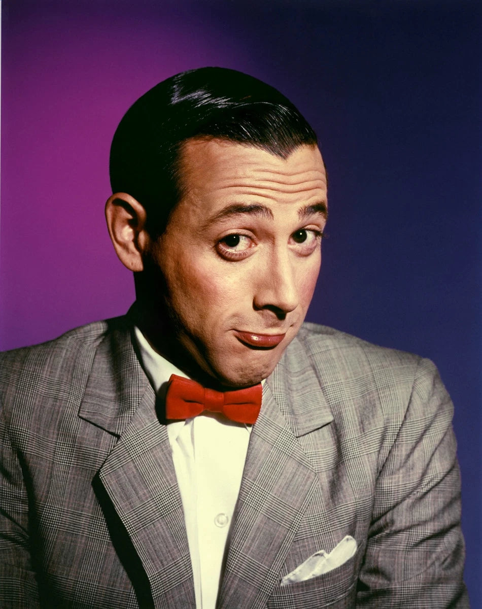 Pee-wee Herman Canvas Wall Art – Retro Comedy Icon Portrait Poster