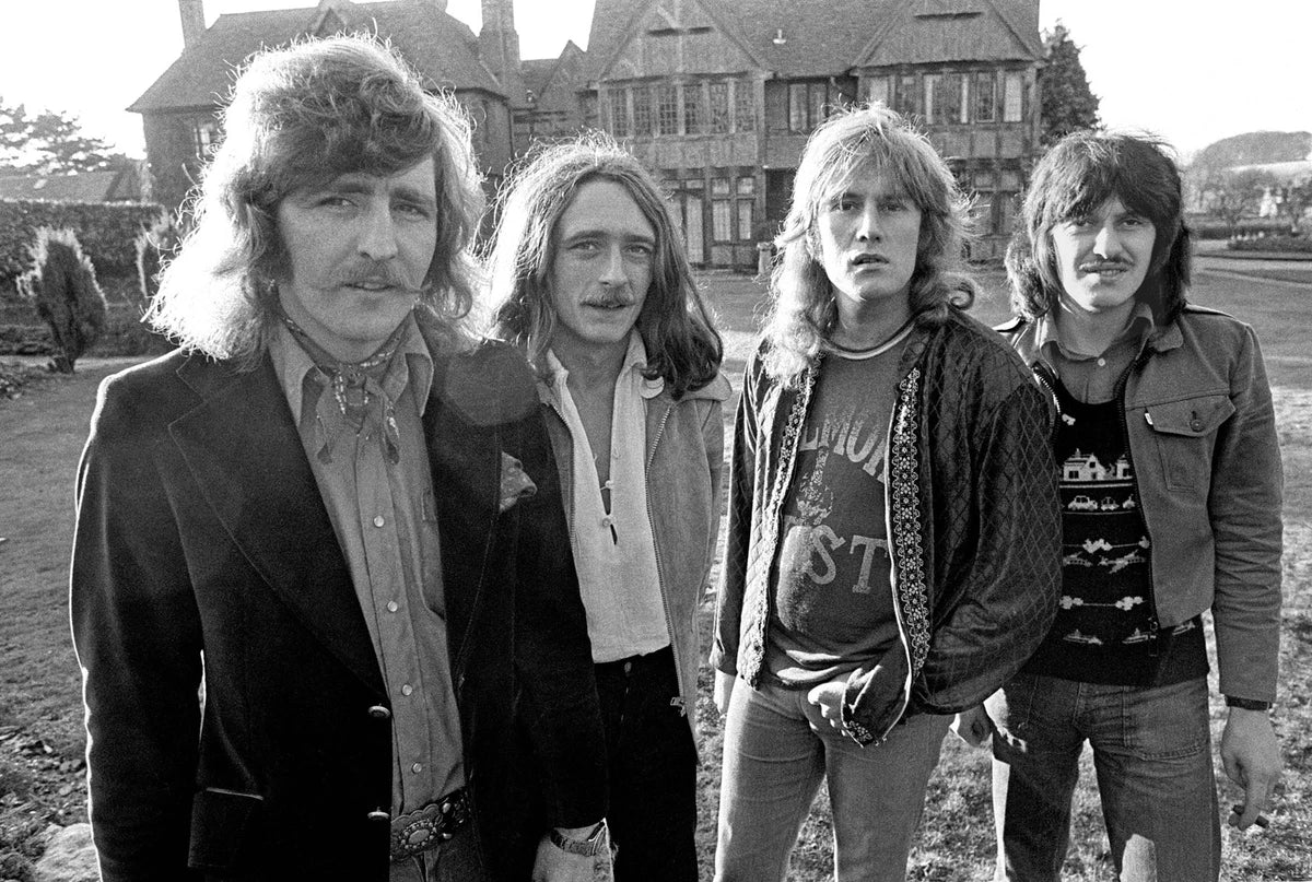 Ten Years After Black & White Canvas Wall Art – Classic Rock Band Poster