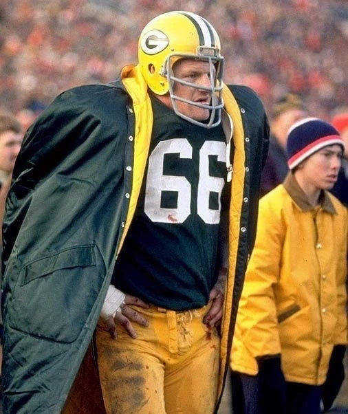 Ray Nitschke Super Bowl Canvas Wall Art – NFL Defensive Legend Poster