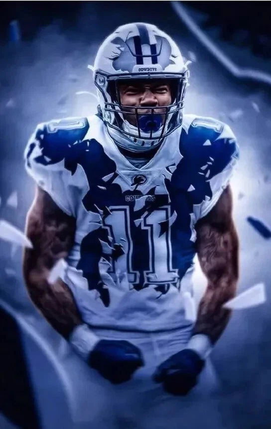 Micah Parsons Dallas Cowboys Canvas Wall Art – NFL Defensive Star Decor