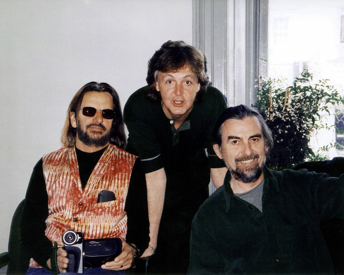 Ringo Starr, Paul McCartney & George Harrison Canvas Wall Art – The Beatles Legends Poster