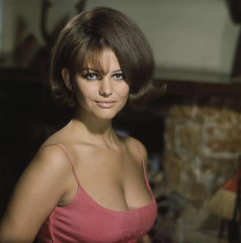 Claudia Cardinale Short Hair Canvas Wall Art – Vintage European Glamour Poster
