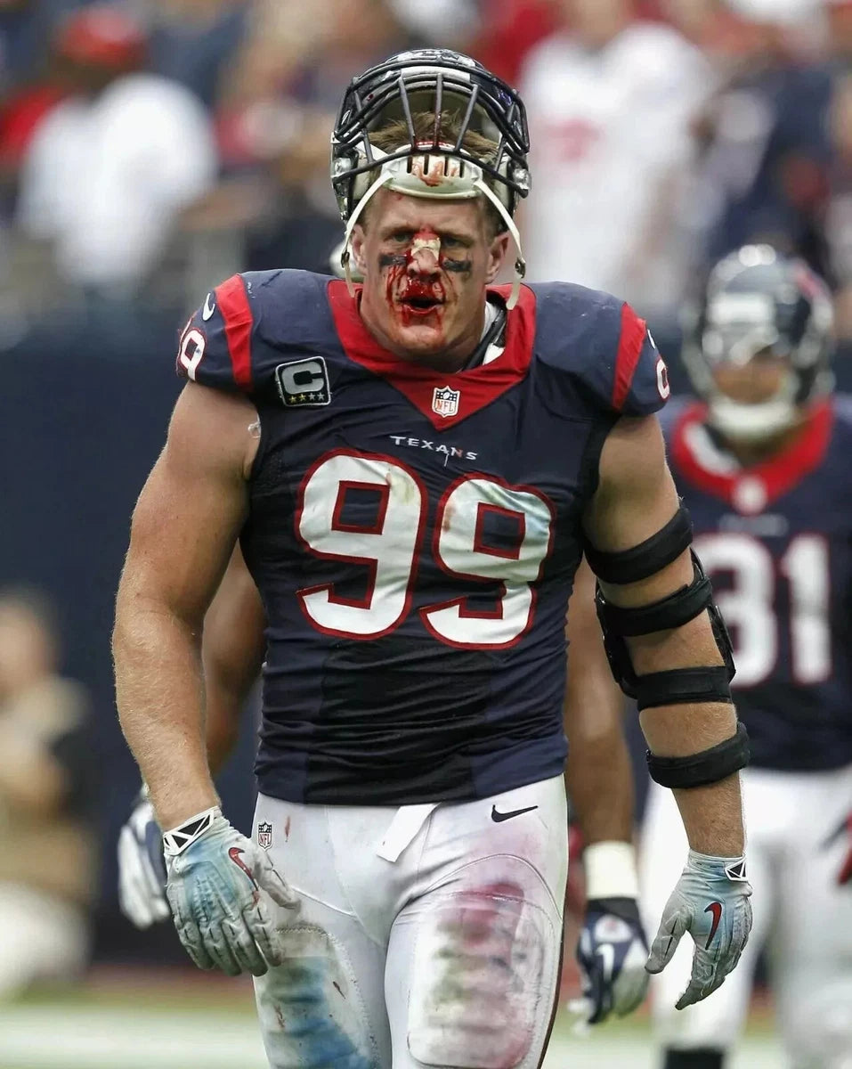 J.J. Watt Houston Texans Canvas Wall Art – NFL Defensive Legend Decor